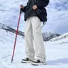 Pantalones casuales softshell a prueba de tres elementos para hombres y mujeres, estilo dopamina de otoño, pantalones de trabajo rectos holgados multicolores para exteriores para mujeres