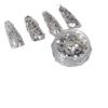 Prata Espelhada Nail Art Lantejoula Mista Cyber Celebridade Explosivo Prata Fragmentos Brilho Fino Espelho Mágico Pó Nail Art Joia Decoração Acessórios