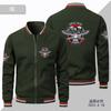 Chaqueta deportiva de béisbol fina de primavera y otoño para hombre, talla europea, con cremallera americana, color liso