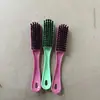 Escova de Sapato Multifuncional de Plástico com Cabo Longo, Escova Pendurável de Cerdas Macias, Escova de Lavanderia, Escova para Remover Manchas de Sapato, Escova de Limpeza