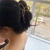 Coreia do Sul Novo Estilo Grande Clipe de Metal Elegante Simples Cabeça Cabelo Tubarão Clipe de Alta Qualidade Sense Strap Hairclip