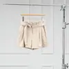 Shorts Casual Elegante e Versátil com Cinto de Flor Bud Hailong 26 Moda Verão para Mulheres