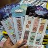 Dibujo animado de estrella 6/set marcapáginas magnético láser doble cara diferentes patrones 6 en el marcapáginas magnético ventas directas de fábrica