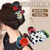 Pinza para el pelo de lazo estilo coreano para cabello voluminoso, pinza para el pelo con forma de corazón para la parte trasera de la cabeza, nuevo pinza de tiburón grande 2026 accesorio para el cabello