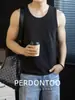 Colete de Veludo de Lã e Seda Amigo da Pele, Veludo Dupla Face, Gola Redonda para Homens, Roupa Térmica de Inverno, Camiseta Quente sem Mangas
