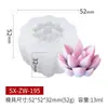 Molde de Silicona Líquida Carnoso Molde Estéreo para Velas de Aromaterapia Molde para Goteo de Gel de Jabón Hecho a Mano Molde para Decoraciones de Pasteles