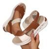 Nuevas Sandalias Slip-On de Gran Tamaño de Comercio Exterior con Suelas Gruesas para Mujer, Sandalias de Playa Slip-On con Suela Hueca Transfronteriza, Disponibles para Dropshipping
