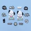 Parches Suaves de Goma PVC de Pochacco 3D Accesorios DIY para Refrigerador, Decoración del Hogar, Fundas de Teléfono, Accesorios para el Cabello, Bolsas, Pantuflas y Accesorios