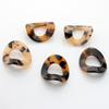 Estilo Coreano Sencillo Ámbar Resina de Acetato Colgante Pequeño Aretes y Accesorios Hechos a Mano para DIY