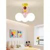 Lámpara de Techo para Habitación Infantil Memphis, Espectro Completo Protección Ocular, Moderna Minimalista y Elegante Luz de Dormitorio, Luz Creativa de Habitación de Dibujos Animados