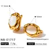 Pendientes Geométricos de Circonita para Mujer Moda Europea y Americana, Redondos, Triangulares, Cuadrados, Versátiles Accesorios para Orejas de Acero Inoxidable