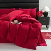 Novo Conjunto de Casamento Estilo Chinês Vermelho de Quatro Peças Algodão de Fibra Longa 100% Algodão Capa de Edredom Pura Roupa de Cama para Recém-Casados