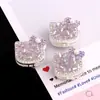 Nuevo Estilo Full Diamond Simple Gato Kt Agujero Recto Cuentas Sueltas DIY Llavero de Teléfono Cadena de Bolso Accesorios Venta al por Mayor
