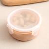 Mini geladeira redonda, caixa de conservação de alimentos frescos, lancheira pequena, lancheira de cozinha, caixa de armazenamento de plástico, caixa retangular selada