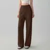 Calça de Yoga 2026 para Mulheres, Calça Casual Solta Reta de Perna Larga, Secagem Rápida para Corrida Treinamento, Caimento Fluido para Fitness Esportes, Calça Longa