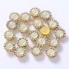 Vendas Diretas da Fábrica Recipiente Girassol Redondo Camada Dupla Flor Diamante DIY Laço Bolsa de Sapato Acessórios de Vestuário Acessórios Diamante Garra