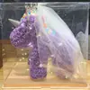 Espuma de Polietileno Transfronteriza Flor Artificial Día de San Valentín Chino Regalo Rosa Unicornio Regalo de Cumpleaños Caja de Regalo Terminada