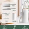 Set de cuchillos blancos al por menor Combinación de cocina Doméstico Acero inoxidable Cuchillo de cocina Hachuela para carne Cuchillo para frutas Tabla de cortar