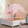 Amazon Transfronterizo Espacio Grande Puerta en U Sin Instalación Cómodo Transpirable Anti-Mosquitos Mágica Yurta Mosquitero Fabricante Venta al por Mayor
