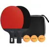 Traje de mesa de ping pong familiar con red y soporte 2 paletas de ping pong con 4 pelotas de ping pong de 3 estrellas un soporte de red