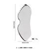 Acero Inoxidable Forma de Corazón Forma de Labio Combinación Dentada Forma de S Cuchillo de Fascia Herramienta de Masaje Facial Raspador Especial para Base