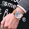 Augusten Brand 2023 Novo Relógio Masculino Vazado com Pulseira de Aço, Quartzo, À Prova d'Água, Relógio Moderno com 6 Ponteiros e Mostrador Grande
