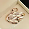 Lenço de Seda Estilo Coreano Alfinete Botão Broche Olho de Gato Cisne Feminino Distintivo de Lapela para Terno Cardigã Broche de Lapela Lenço Botão Roupa