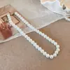 Colar de pérolas com fivela de lingote, estilo francês de alta qualidade, feminino, acessórios atacado direto da fábrica de Yiwu