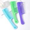 Vendas Diretas da Fábrica Pente Colorido Grande com Lâmina Plástico Grande Shampoo Dentes Largos Pente Alisador de Cabelo Colorido Pode Ser Personalizado