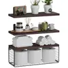 Estante flotante Amazon montado en la pared estante flotante organizador multicapa estante de almacenamiento de hierro para baño hecho a medida
