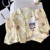 Pijama para niñas, algodón nube, conjunto de tres piezas para primavera y verano, estilo princesa, nuevo modelo 2026, ropa de casa de manga corta para niñas con shorts