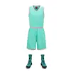 Conjunto de Uniforme de Basquete Infantil Roupa de Apresentação para Jardim de Infância Meninos e Meninas Estudantes Jerseys Pai-Filho com Texto Impresso Verão Peça Única Atacado