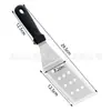 Conjunto de Ferramentas para Churrasco ao Ar Livre em Aço Inoxidável Espátula Teppanyaki Utensílios de Cozinha para Assar Acessórios Amazon Combinação de Ferramentas para Assar