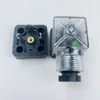 Conector de Enchufe para Válvula Solenoide Din43650A Caja de Conexiones Base Cuadrada de 4 Pines y 4 Agujeros Tipo A de 3 Pines