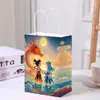 Bolsa de Regalo Nezha Ao Bing Mochila de Temporada de Regreso a Clases para Jardín de Niños Bolsa de Papel Mochila Regalo de Cumpleaños para Niños Bolsa de Embalaje de Juguetes