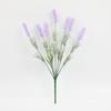 Flor artificial flocagem lavanda planta artificial flor artificial planta verde casa interior casamento decoração de casamento ornamentos atacado