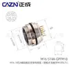 Conector Impermeável para Painel Frontal e Traseiro Zhengcheng M16 Tipo Placa de Solda Pcb 2 Pinos 5 7A8 14 Pinos 19 Furos Soquete de 24 Núcleos