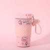 Copo Térmico Portátil, Grande Capacidade, Caneca de Viagem de Aço Inoxidável, Copo de Café Infantil, Design Feminino, Presente de Nicho para Exterior