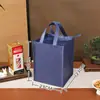 Festival do Meio Outono Presentear Sacola Não Tecida Espessa Sacola Tote Grande Ecológica Sacola de Presente Sacola com Zíper para Bebidas Personalização