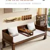 Nueva cama Arhat de madera maciza estilo chino, sofá cama para sala de estar estilo Ming para apartamentos pequeños, silla Arhat Zen simple de doble uso