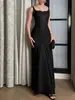 Moda Femenina Europea y Americana Transfronteriza Sexy Vestido de un Hombro Diseño Femenino Primavera y Verano Empalme de Encaje Hueco Abertura Vestido Largo