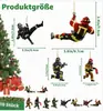 Pingente de Bombeiro de Natal Árvore de Natal Decoração de Casa Acrílico Criativo Periférico de Fogo Acessórios de Carro Pingente