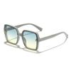 Gafas de Sol Cuadradas Grandes de Estilo Carta Simple Transfronterizo para Mujer, Versión Coreana, Gafas de Sol con Sombrilla Adelgazantes para el Rostro