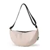 Bolso bandolera versátil estilo japonés para mujer 2026, color sólido patchwork nuevo casual deportivo tipo bollo, simple y elegante
