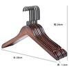 Perchas de Madera Yx Hotel Versión Engrosada para Uso en Casa, Perchas de Madera Antideslizantes para Pantalones, Perchas Vintage de Madera Maciza para Ropa