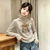 Camiseta Interior de Polar para Niña con Cuello Semi Alto Otoño Invierno Manga Larga Ropa de Otoño para Bebé Niño Camiseta Rayada Ropa Infantil