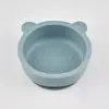 Tazón Personalizado en Forma de Oso de Grado Alimenticio, Tazón de Silicona para Bebé con Ventosa, Tazón de Alimentación de Silicona, Vajilla Infantil, Tazón con Ventosa de Grado Alimenticio