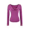 Camiseta de Manga Larga Ajustada Pure Desire Hot Girl para Mujer Primavera 2026 Nuevo Estilo Falso Dos Piezas Sexy Encaje Patchwork Versátil Camiseta Básica