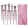 Set de 10 Brochas de Maquillaje para Dedos con Cerdas Suaves, Incluyendo Brocha para Base y Brocha para Sombras de Ojos, Herramientas de Belleza Transfronterizas