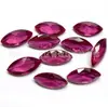 5 # Rubi sintético lapidação marquise 1,5*3-6*12mm, resistente a altas temperaturas, pode ser engastado com cera